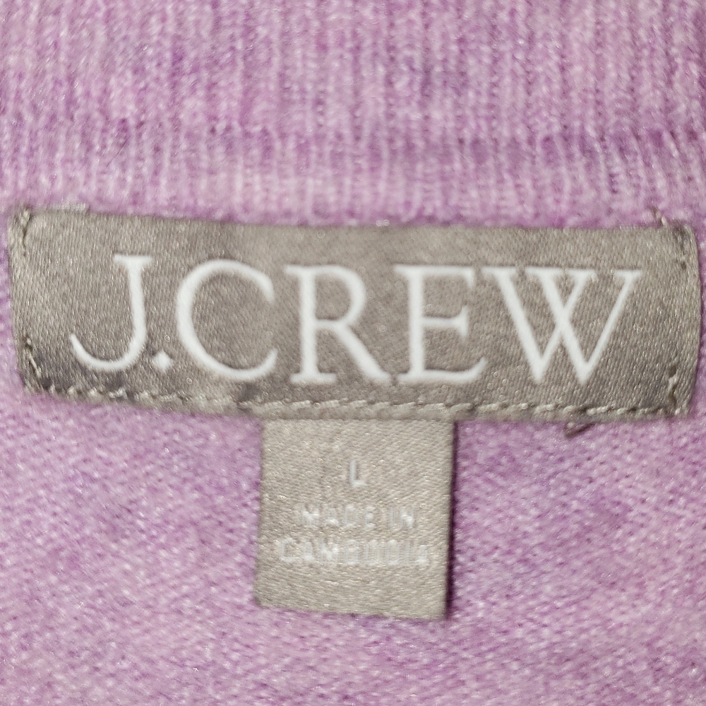 J. Crew Long Sleeve Sweater Polo In Supersoft Yarn Large - Picture 4 of 4